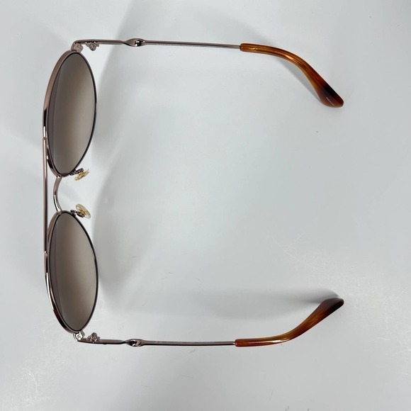 Kate Spade Timeless Chic Aviator UV Sunglasses Gold Brown w/ Pink Case - Picture 9 of 15